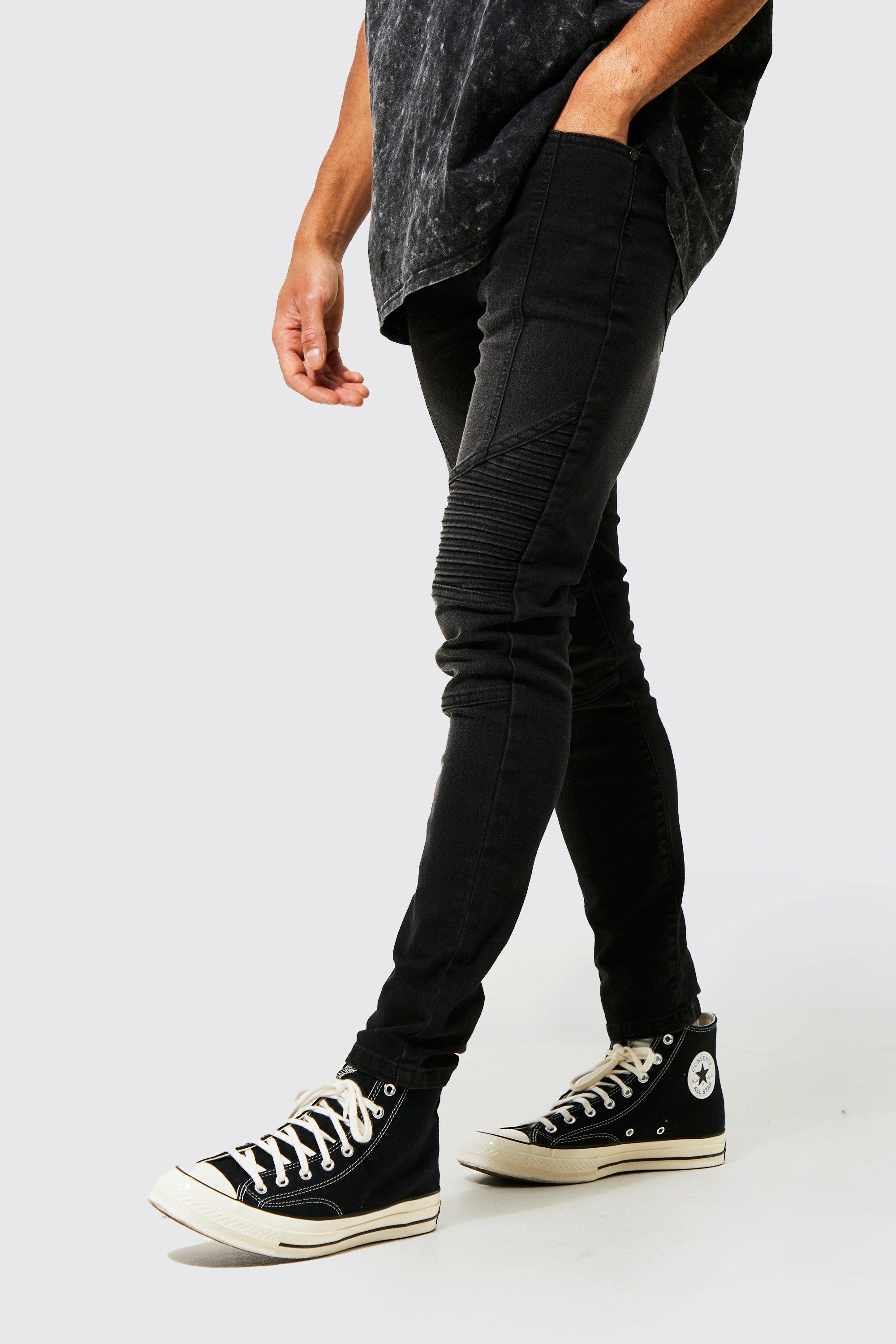 Boohooman hot sale biker jeans